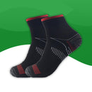 Chausettes de compression <br> Courte-Taille unique-noir et rouge-