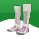 Chausettes de compression <br> Ski-33-39-Rose et blanc-