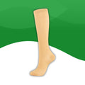 Chausettes de compression <br> Tissu Respirant-39-42-peau-