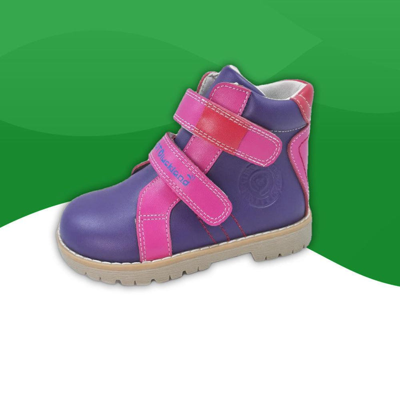 Chaussures orthopédiques <br> Boots En Cuir-24-Violet-