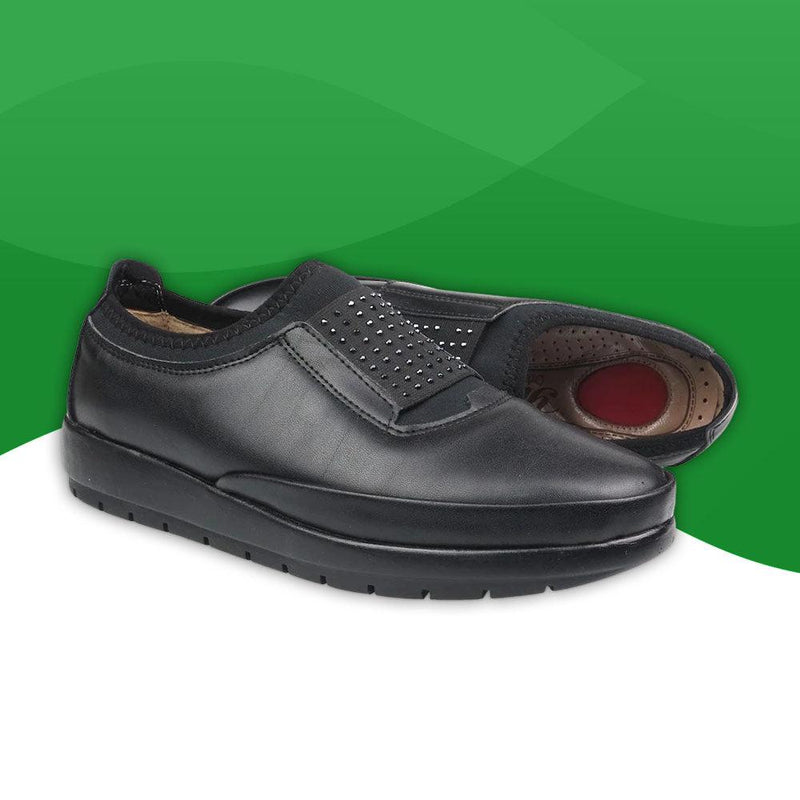 Chaussures orthopédiques <br> Femme Moderne-36-noir-