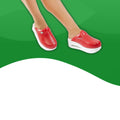 Sandales Orthopédiques <br> Pantoufles Moelleuses-35-Rouge blanc-