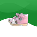 Sandales Orthopédiques Cuir <br> Enfant-21-Rose-