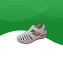 Sandales Orthopédiques Cuir <br> Femme-35-Blanc-