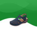 Sandales Orthopédiques Cuir <br> Femme-35-Bleu rois-